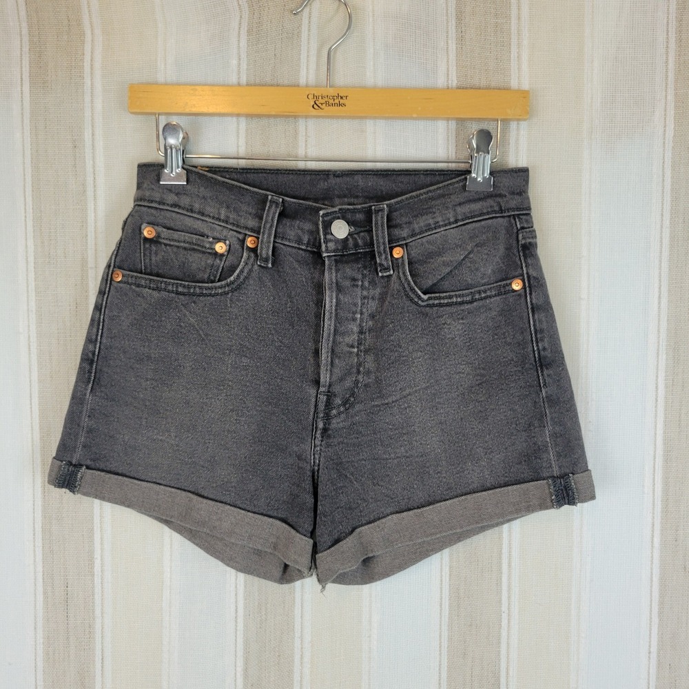 Levi's‎ Denim Shorts Black Gray Size 27